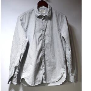 rag & bone Tailored Workwear Micro Check Button Down Shirt Cotton Size Medium